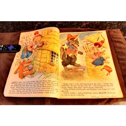 Children's Book The Three Little Pigs By Merrill Publishing Co # 3434 1939