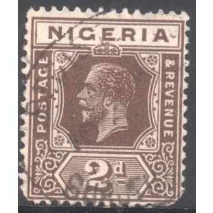 Nigeria 1921 - 2d brown - King George V - used