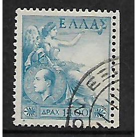 GREECE 1952 50th BIRTHDAY KING PAUL 1,400d BLUE SPIRIT OF GREECE SG704 FINE USED