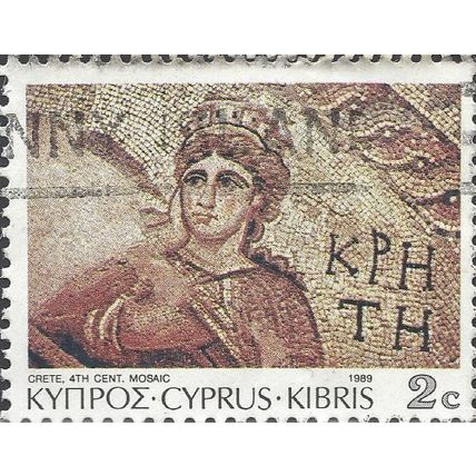 CYPRUS, Portrait of Crete, brown 1989, 2c