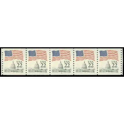 2115a 22c U.S. Flag Very Fine MNH PNC 8/5 P0569