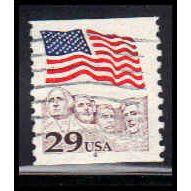 Used 2523 29c U.S. Flag Fine CNS 4 PA6387
