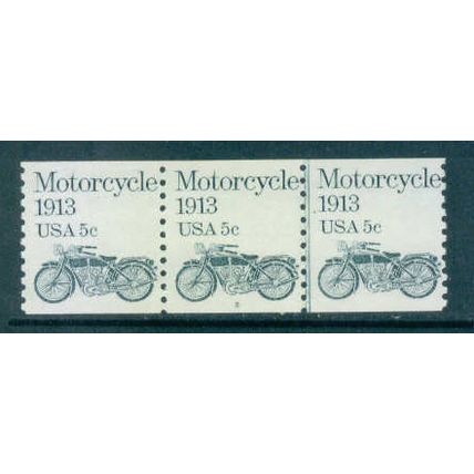 1899 5c Motorcycle Fine MNH Dry Gum PNC 2/3 W0541