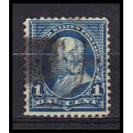 Used 264 1c Benjamin Franklin Barely Clears RA1050