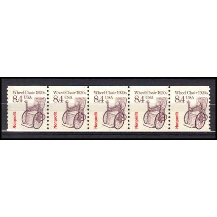 2256 8.4c Wheel Chair Fine MNH Dry Gum PNC 1/5 AA0490