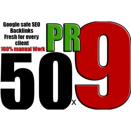 50 Manually Done High PR9 Do Follow USA Backlinks (DA 35-100) - White Hat SEO