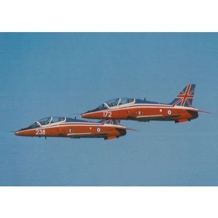 Hawk XX172 XX238 RAF Training Flight Plane Aircraft Postcard
