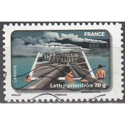 France 2010 Michel 4829 O Cote (2010) 1.10 € Géothermie