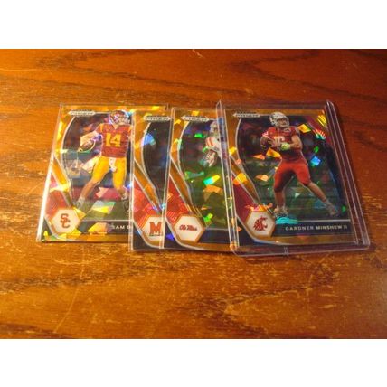 2021, Prizm Draft Picks, 4-Cards ,Orange Cracked Ice Prizm, MINSHEW/DARNOLD