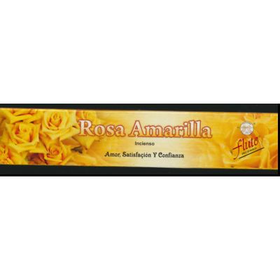 Yellow Rose, Flute Brand Incense, 15 Gram Box