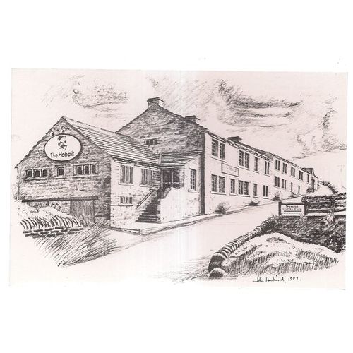 THE HOBBIT, Hob Lane, NORLAND W. Yorkshire unused postcard