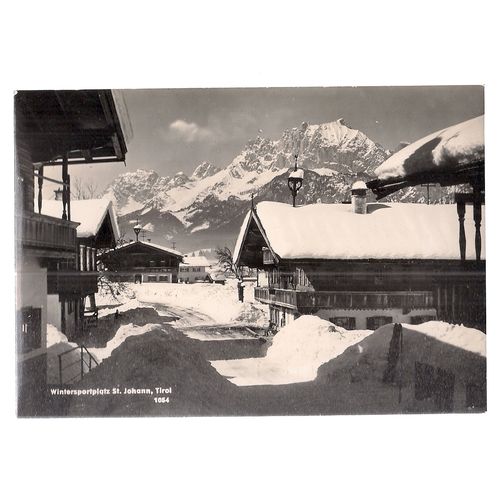 WINTERSPORTPLATZ ST. JOHANN TIROL, SWITZERLAND. unused vintage postcard =