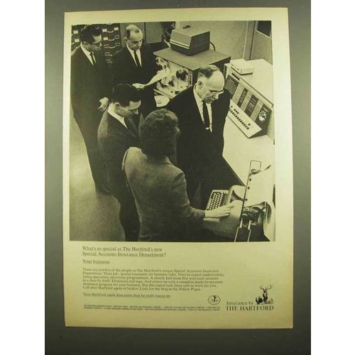 1965 The Hartford Insurance Ad - Special Accounts
