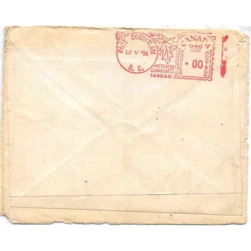 Port Coquitlam, BC meter used as receiver 1954,