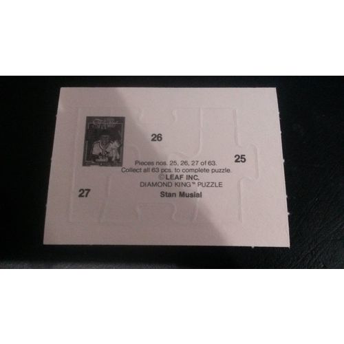1988 Donruss Puzzle Card # 25, 26, 27 Mint (9) Stan Musial St Louis Cardinals