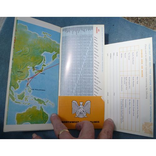1960 Northwest Orient Airline Souvenir Flight Book