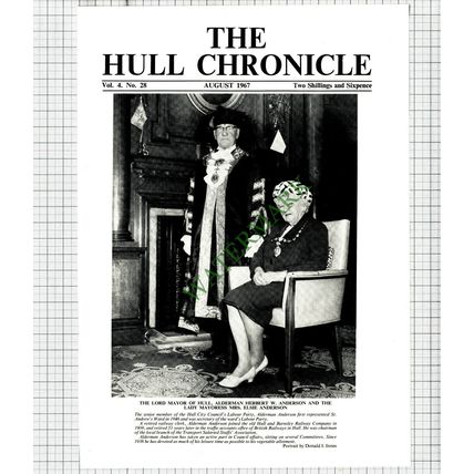 9258) Alderman Herbert W Anderson Mrs Elsie Anderson Hull Mayor - 1967 Cutting