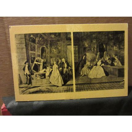 L'ENSEIGNE DE GERSAINT by Watteau unused vintage postcard =