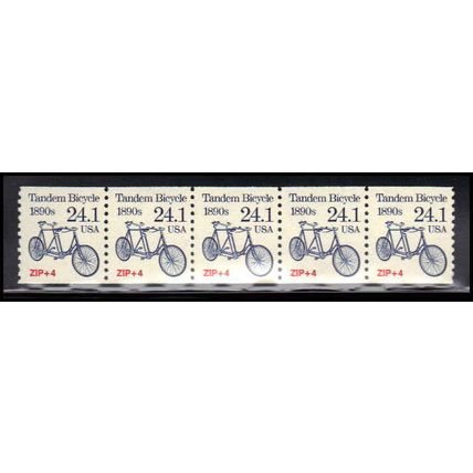 2266 24.1c Tandem Bicycle Very Fine MNH Dry Gum PNC 1/5 X1309