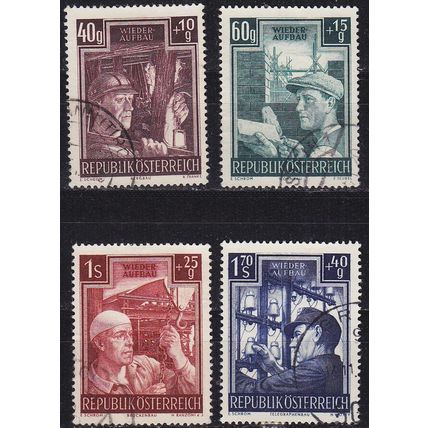 ÖSTERREICH AUSTRIA [1951] MiNr 0960-63 ( O/used ) [02]