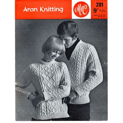 M&C 281 Aran Vintage Knitting pattern