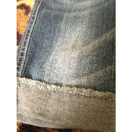 Arizona Girls Capri Jean Shorts Zip & Button Pockets Cuffed Size 4 Blue