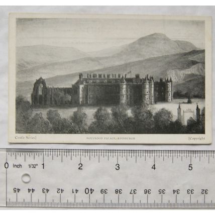 vintage postcard Holyrood Palace, Edinburgh