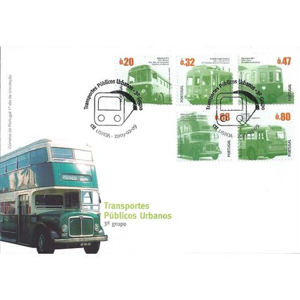 Portugal Mi 3379/83 FDC: Urban Transport