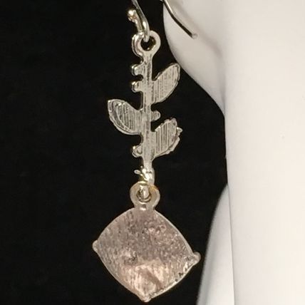 Earrings Mismatched Pair Leaf Theme #407 USA Seller
