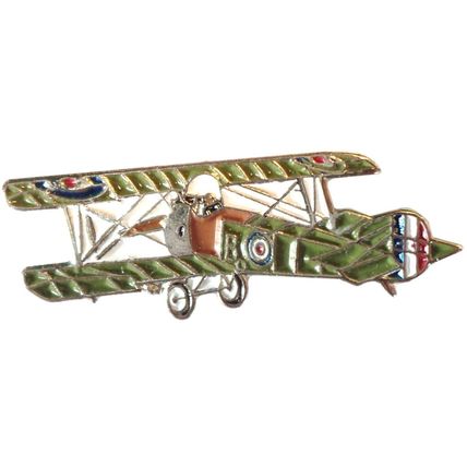 WW1 Sopwith Camel Biplane Royal Flying Corps War Military Aircraft Badge Pre RAF