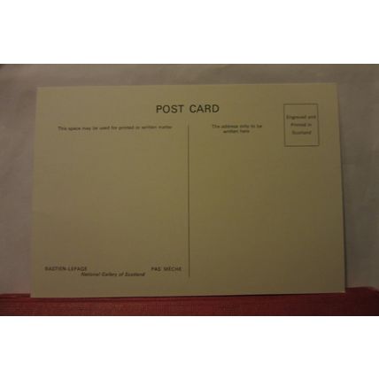 PAS MECHE by Bastien-Lepage unused postcard National Gallery Scotland /