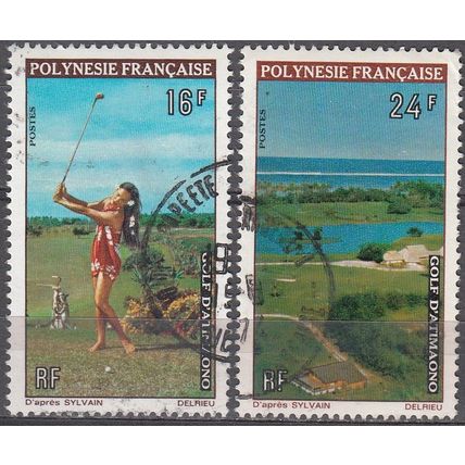 Polynésie Française 1974 Michel 175 - 176 O Cote (2005) 22.20 € Sport Golf