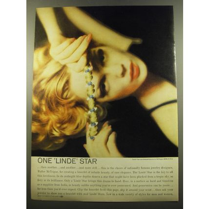 1959 Linde Star Jewelry Ad - One Linde Star