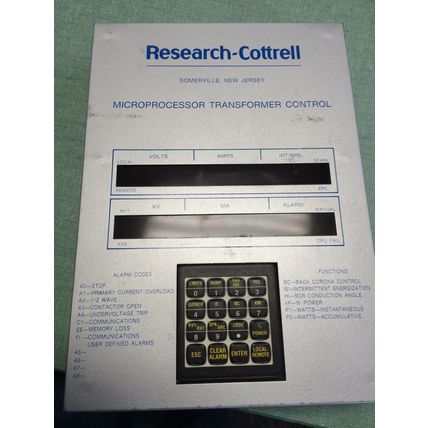 HAMON RESEARCH COTTRELL 116465-C,MICROPROCESSOR TRANFORMER CONTROL RK1310,CT
