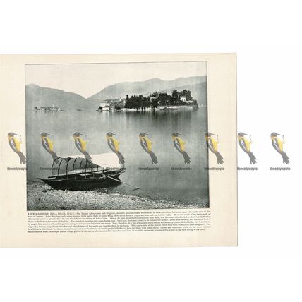 Lake Maggiore, Isola Bella, Italy, Book Illustration (Print), 1899