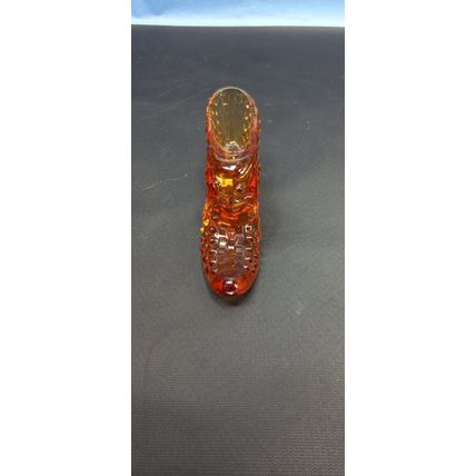 Vintage Fenton S.D. Sollers Orange Shoe Glass Novelty Item
