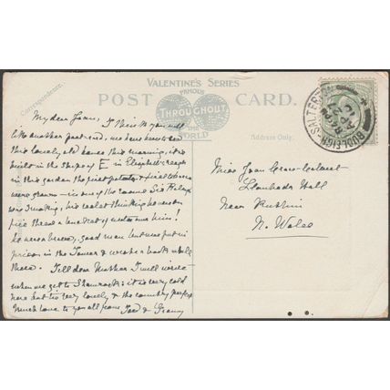 Sir Walter Raleigh's Birthplace, Budleigh Salterton, 1910 - Valentine's Postcard