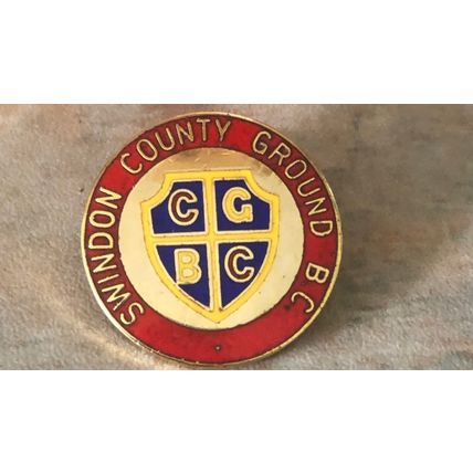 Swindon county ground bowling club bowling bowls badge