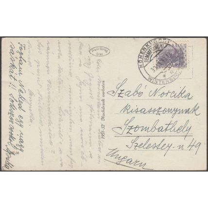 Zinken, Sonnwendstein, 1933 - Frank Foto-AK