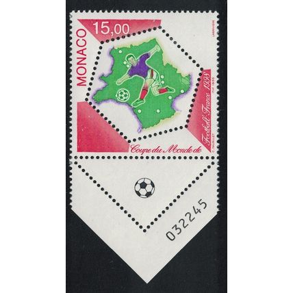 Monaco World Cup Football Championship Control Number 1998 MNH SG#2375 MI#2418