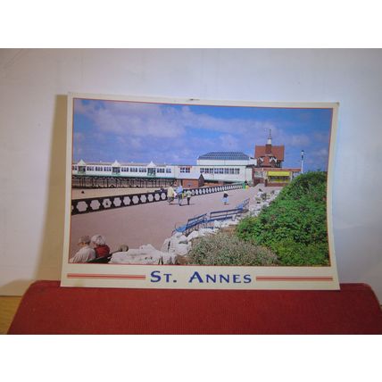 THE PIER & PROMENADE, ST. ANNES-ON-SEA, LANCASHIRE used postcard 2001 pm =