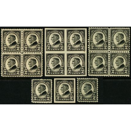 610-12, Mint NH Blocks And Singles SCV $206 - READ - Stuart Katz