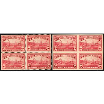 372-73, Mint VF NH Blocks of Four SCV $234 - Stuart Katz