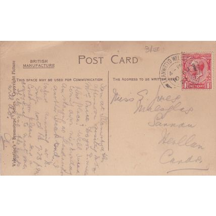 B886 LLANWRTYD WELLS - DOLCOED -PUMP HOUSE PRINTED POSTCARD