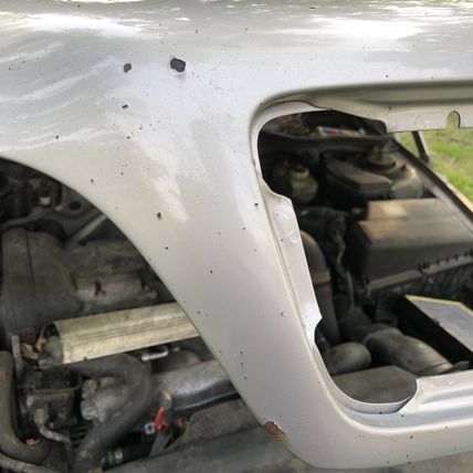 Volvo C70 S70 V70 419 Silver Hood OEM 98 99 2000 01 02 03 04