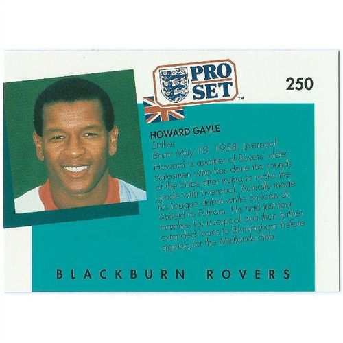 1990/1991 Pro Set Footbal - #250 - Howard Gayle
