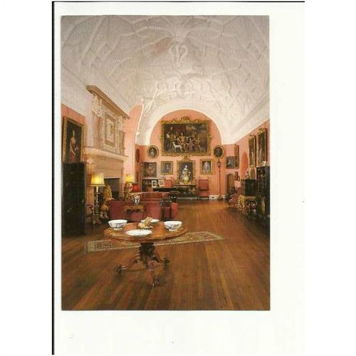 Angus GLAMIS CASTLE Drawing Room Postcard by Woodmansterne