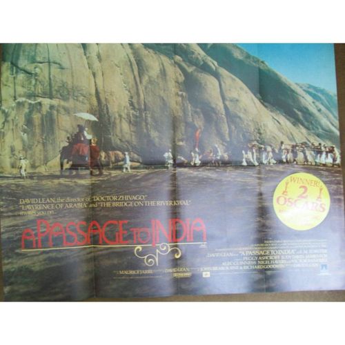 A PASSAGE TO INDIA Judy Davis, Victor Banerjee 1984 Movie Quad Poster