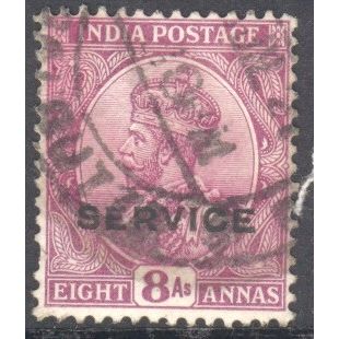 India 1911 - SG 182 - KGV 8a mauve - used 3