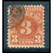 Used J82 3c Postage Due Just Clears WA1374